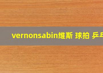 vernonsabin维斯 球拍 乒乓